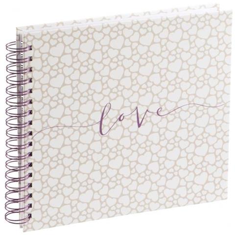 Romance album spirale 28x24 40 pag. bianche matrimonio 3832 - Foto 1