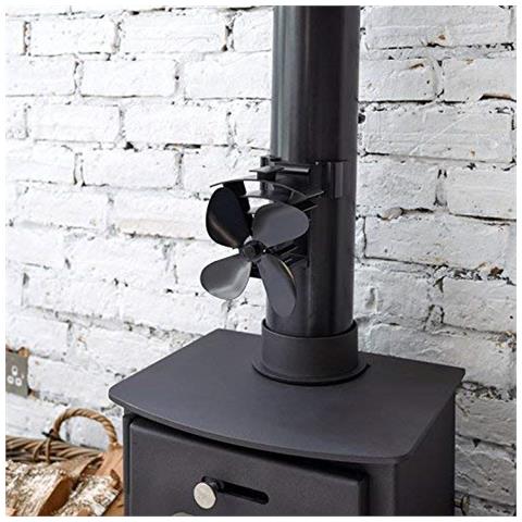 Remora Magnetica Canna Fumaria Di Calore Stufa Powered Fan (fir350)  - Foto 2