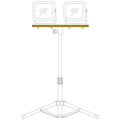 CB 70 treppiede Sistema di illuminazione Marrone - Foto 2