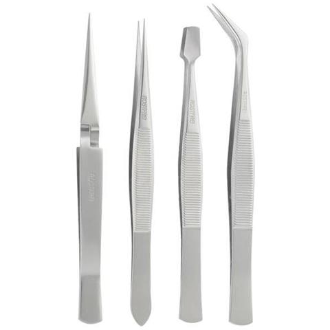 Set di 4 Pinzette in Acciaio Inossidabile - Foto 6