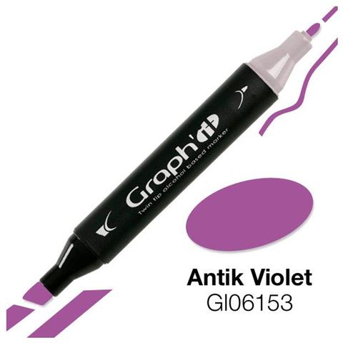 Marcatore A Doppia Punta Graph'it - Viola Antico - Foto 1