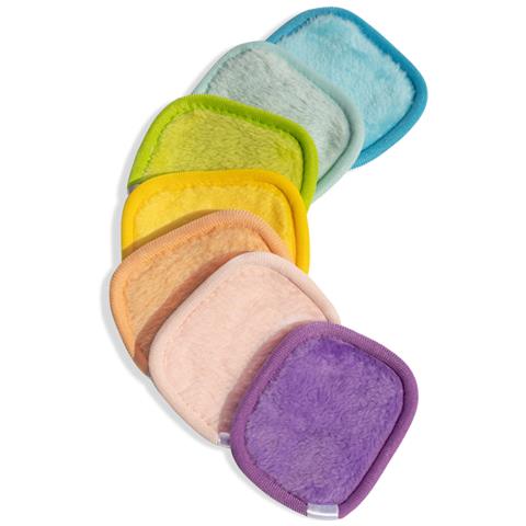 Dischetti Struccanti Lavabili - Venteo - Set Di 7 Dischetti - Riutilizzabili - Per Tutti I Tipi Di Pelle - Microfibra Ultra Morbida - Lavabili In Lavatrice - Multicolore - Ecologici - Foto 3