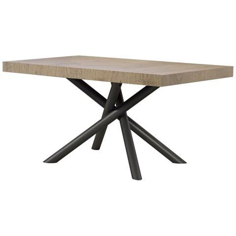 Tavolo Allungabile 90x160/420 Cm Famas Telaio Antracite - Quercia Natura - Foto 2