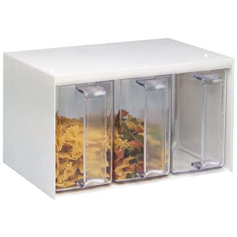 Roma Rettangolare Erogatore 3 L Trasparente, Bianco 1 pz - Foto 2