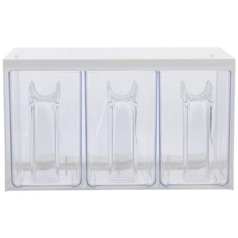 Roma Rettangolare Erogatore 3 L Trasparente, Bianco 1 pz - Foto 1