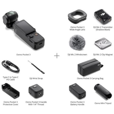 Pocket 3 Creator Combo Fotocamera a Sospensione 4k 120fps Colore Nero - Foto 4