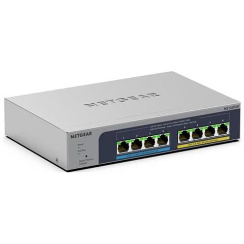 Smart MS108TUP - Switch - L3 Lite - Intelligente - 4 x 100/1000/2.5G (PoE++) + 4 x 100/1000/2.5G (PoE+) - Desktop, Montabile Su Rack - PoE++ (230 W) - Foto 1