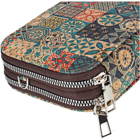 Borsetta In Sughero, Collezione Corkmosaic, Chiusura A Zip - Foto 2