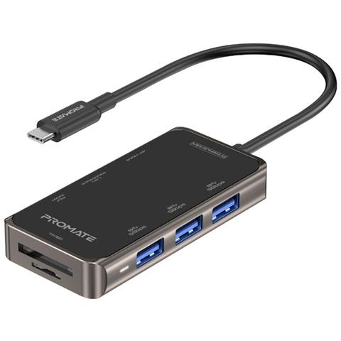 Hub Usb Primehub-mini Usb 100w Hdmi 4k@ 30hz, 3x Usb-a 3.0, Ethernert Rj45, Sd /tf - Foto 1
