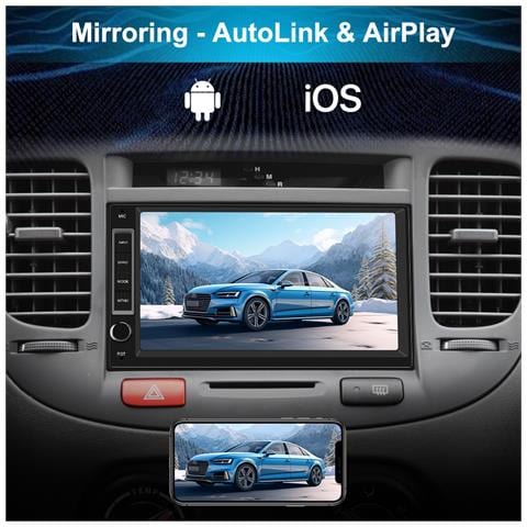 Universal Autoradio 1 Din E 2 Din Android 13 Bluetooth Car Radio Carplay Android Auto - Foto 8