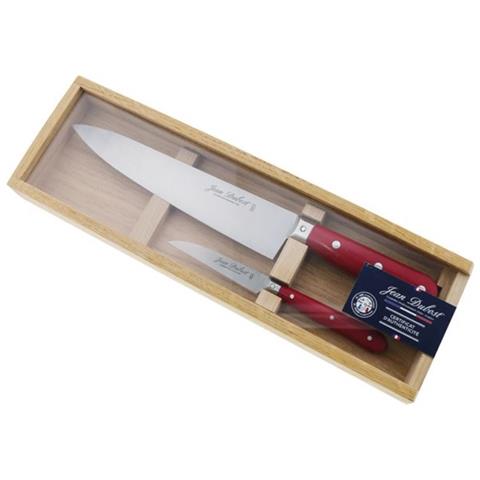 Scatola Da 2 Coltelli Da Cucina 1920 Rosso Pom - C000a5p0p69048 - Foto 2