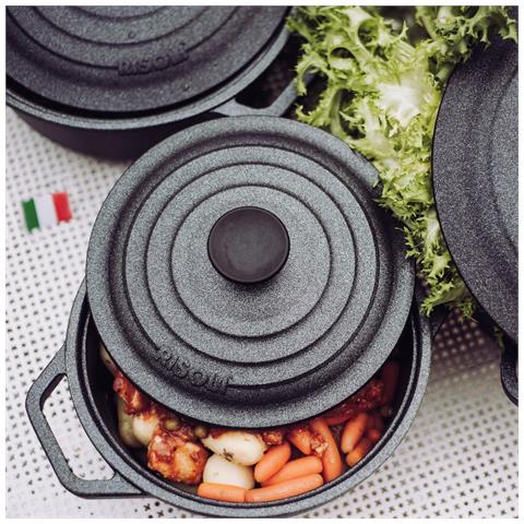 Casseruola Le Pignatte - Nero - Alluminio Pressofuso - 28x28x11,5 Cm - Foto 3