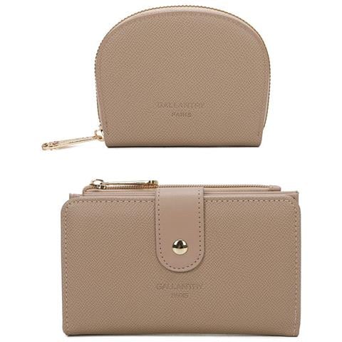 Set Regalo Portafogli E Portacarte Da Donna, Beige - Foto 1