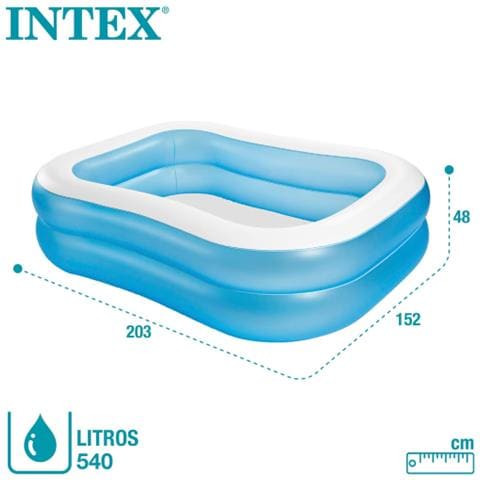Piscina Gonfiabile 57180NP per Bambini Famiglie con Capacità 540 Litri Colore Azzurro - Foto 2