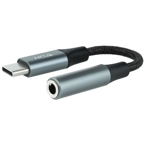 10.24.1204 cavo audio 0,11 m 3,5 mm USB C Nero, Grigio - Foto 1