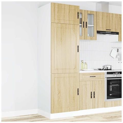 Armadio Da Cucina Porto Rovere Sonoma In Legno Multistrato - Foto 1