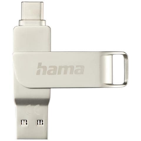 C-Rotate Pro unità flash USB 256 GB USB Type-A / USB Type-C 3.2 Gen 1 (3.1 Gen 1) Argento - Foto 1