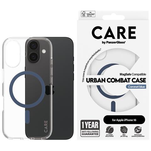 CARE by PG Blue MagSafe iPhone16 6.1 custodia per cellulare Cover Trasparente - Foto 2