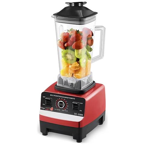 Frullatore 2l, 4300w, 6 Lame In Acciaio Inox, Trita Ghiaccio, Smoothies, Succhi. Super Alta Resistenza, 15 Velocità. - Foto 1