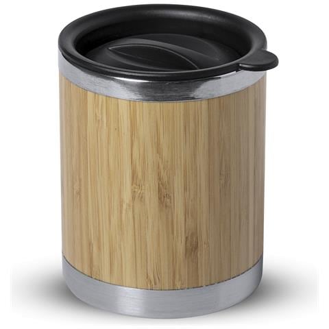 Lubon Bicchiere Termico Nature Da 300ml. Corpo In Bambù E Acciaio Inox A Doppia Parete Per Una Migliore Conservazione Della Temperatura Fredda/calda. Con Tappo Dosatore. - Foto 1