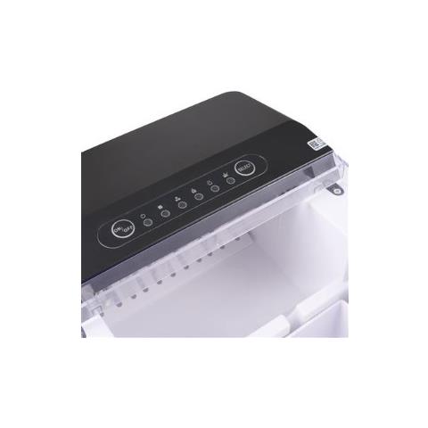 Macchina per Ghiaccio Portatile 283098 Capacità di Congelamento 12 kg / 24h Serbatoio 1,75 L Potenza 150 W Colore Nero - Foto 5