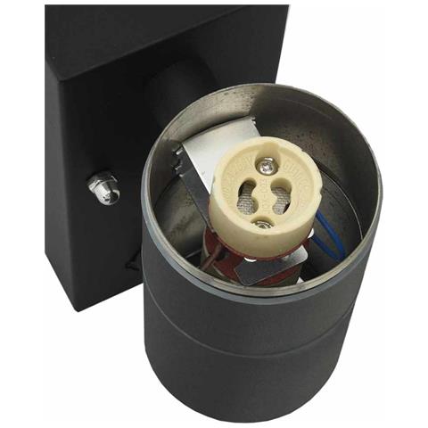 Lampade da Parete Esterne 2 pz Acciaio Inossidabile Nero IP44 - Foto 9