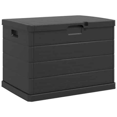 Baulo di Stoccaggio per Giardino - Antracite, 77.5 x 54.5 x 53 cm, Plastica, 170 L - Foto 1