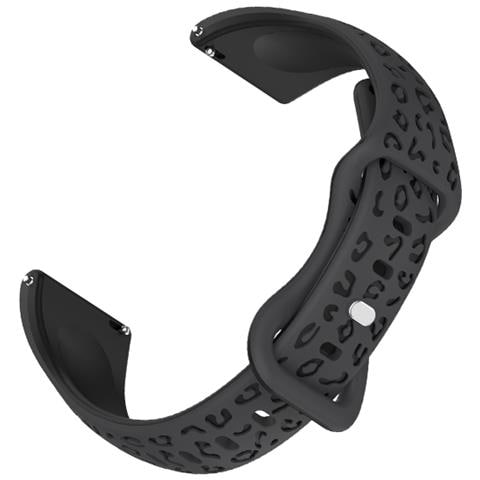 Cinturino Per Orologio In Silicone Grigio E Nero - 16 Mm - Foto 3