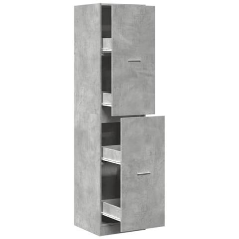 Armadietto da Farmacia Grigio Cemento 40x41x174,5 cm Truciolato - Foto 1