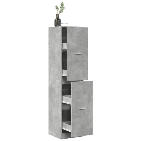 Armadietto da Farmacia Grigio Cemento 40x41x174,5 cm Truciolato - Foto 2