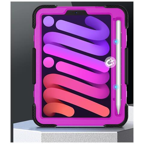 Custodia Per Ipad Air 5/air 4 10.9” Con Supporto E Alloggiamento Per Stilo Nera - Foto 4