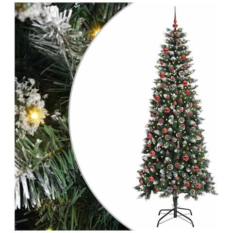Albero di Natale artificiale con 300 LED Verde 210 cm - Foto 1