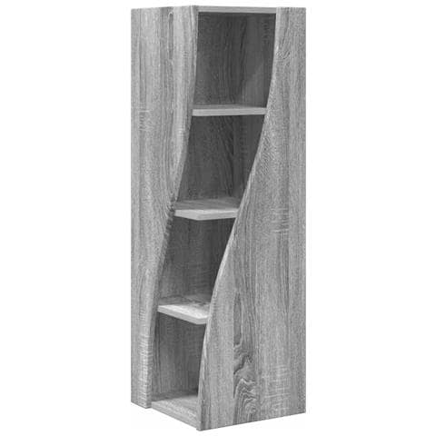 Mobile angolare Bianco 32x32x102cm Legno multistrato - Foto 1