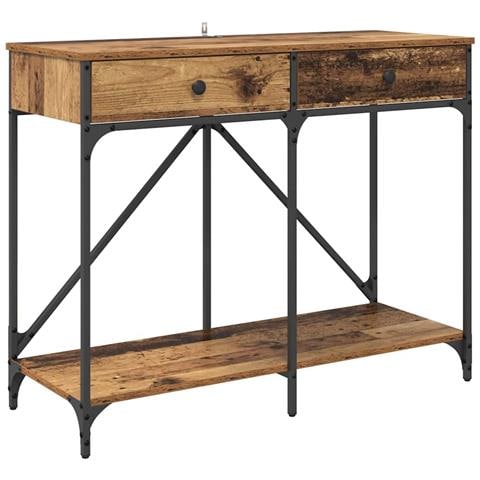 Tavolo consolle con cassetto Legno vecchio 100 x 39 x 78,5 cm - Foto 1