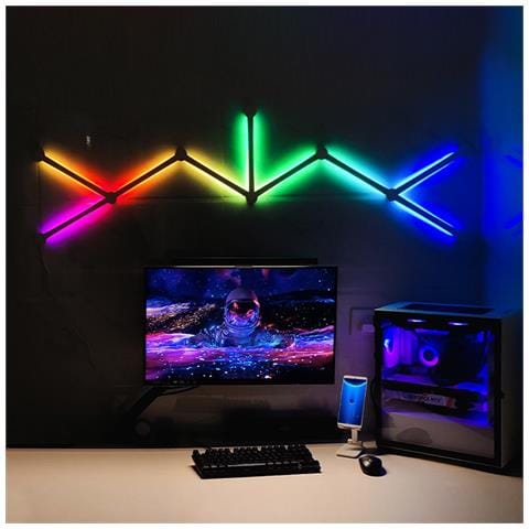 Strisce Led Bluetooth - Illuminazione Ambientale Smart Con Controllo App E Giunzione Fai-da-te White - Foto 6