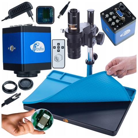 Mikroscopio Digitale Earth Pro Mcep-0.5x Set Con Camera Draco Blue Pro Kmdbp-hdmi-vga 2mp E Tappetino Silicone 380x260mm - Alta Risoluzione, Versatilità, Precisione - Foto 1