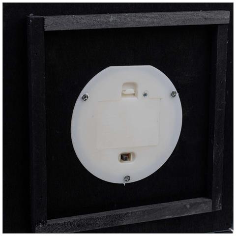 Lanterna In Plastica E Legno Con Candela A Batteria D19,5x31,5/46h Cm - Foto 6
