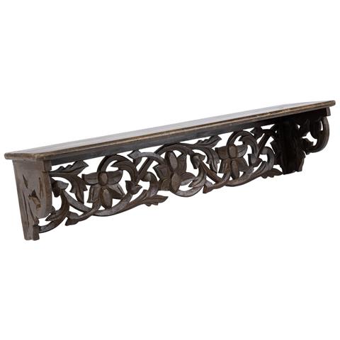 Mensola In Legno Marrone 60x15x13h Cm - Foto 1