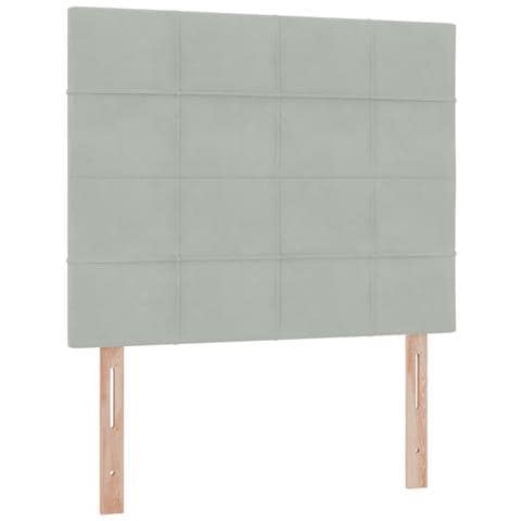 Letto con contenitore e materasso Grigio chiaro 120 x 190 cm - Foto 9