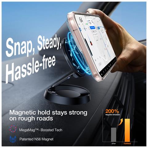 Cover per iPhone 16 Pro Max - TPU+PC, Trasparente, MagSafe - Foto 2
