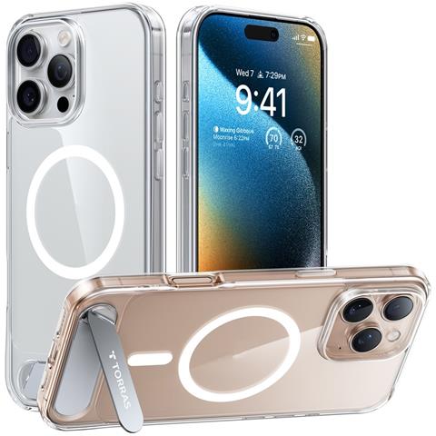 Cover per iPhone 16 Pro Max - TPU+PC, Trasparente, MagSafe - Foto 1