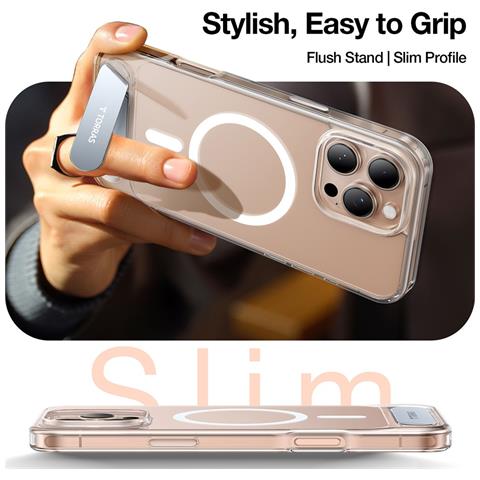 Cover per iPhone 16 Pro Max - TPU+PC, Trasparente, MagSafe - Foto 4