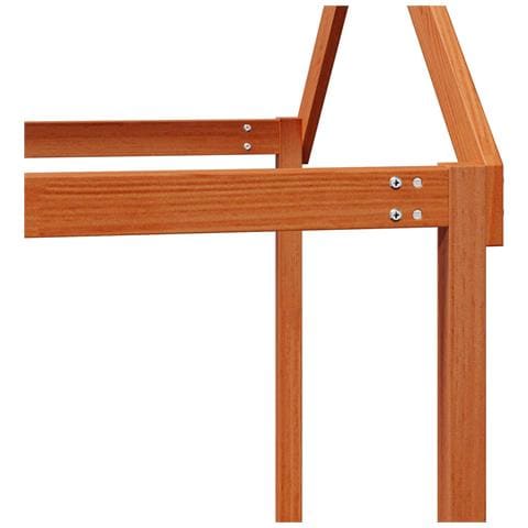 Struttura per letto soppalco Marrone Cera 90 x 190 cm - Foto 9
