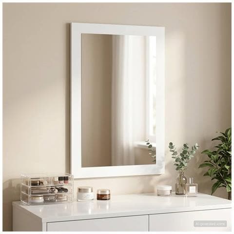 Specchio FAUSKE Bianco 43 x 3,5 x 77 cm Rettangolare - Foto 2