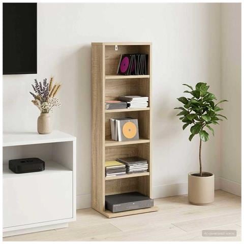 Mobile per CD Rovere Sonoma 33 x 23,5 x 97,5 cm - Foto 2