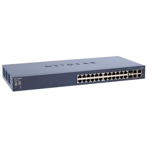Switch FS728TS Prosafe Stackable Smart 24 porte 10/100 4 Porte Gigabit Ethernet  - Foto 2