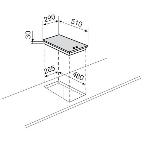 Piano Cottura GT32IX a Gas 2 Fuochi Gas Colore Acciaio Inox - Foto 2