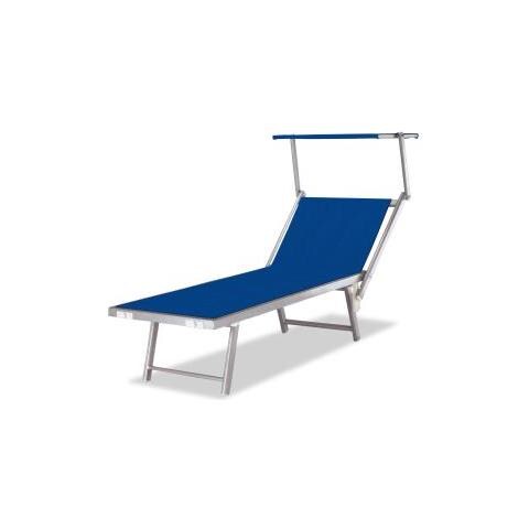 Lettino Piscina Fisso C / tetto Blu Cf1 - Foto 1