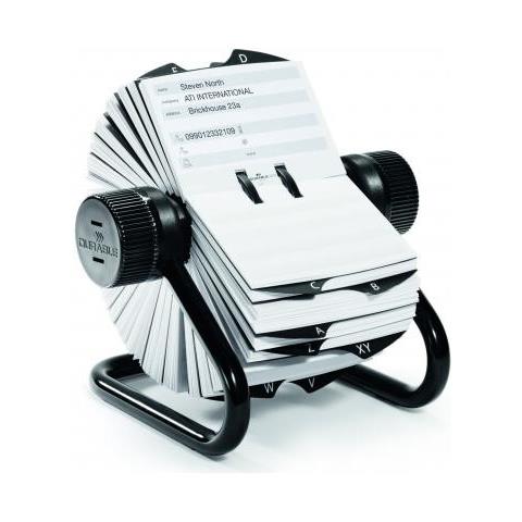 Telindex Rotary Schedario Rotativo Da Scrivania Colore Nero - Foto 1