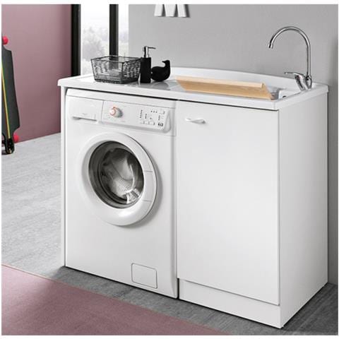 Geromin 7009smartcls Lavatoio E Base 60x110cm Con Cesto, Bianco - Foto 1